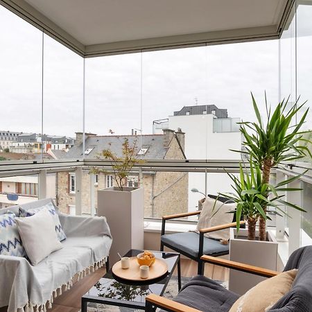 L'Air - Elegant 2 Chambres Avec Loggia Dans Residence De Haut Standing Rennes Eksteriør billede